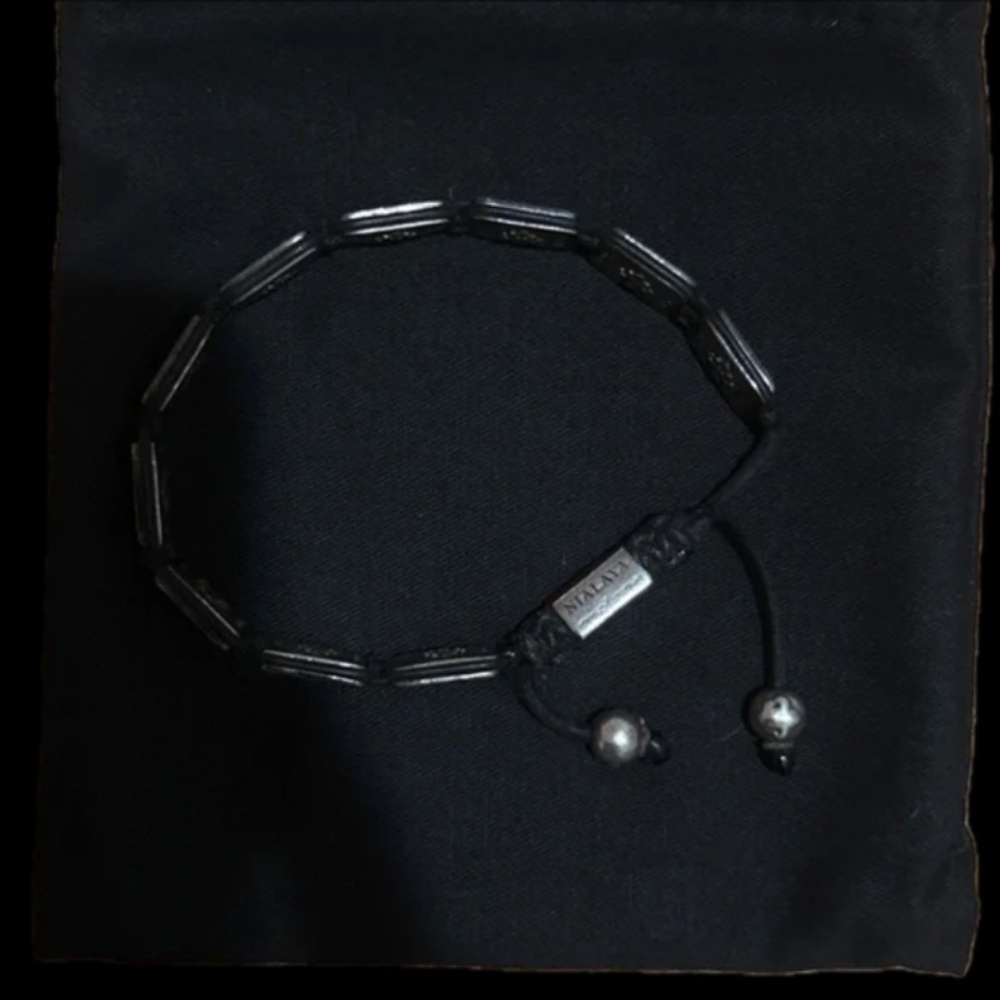 NIALAYA: Flatbead Silver Bracelet